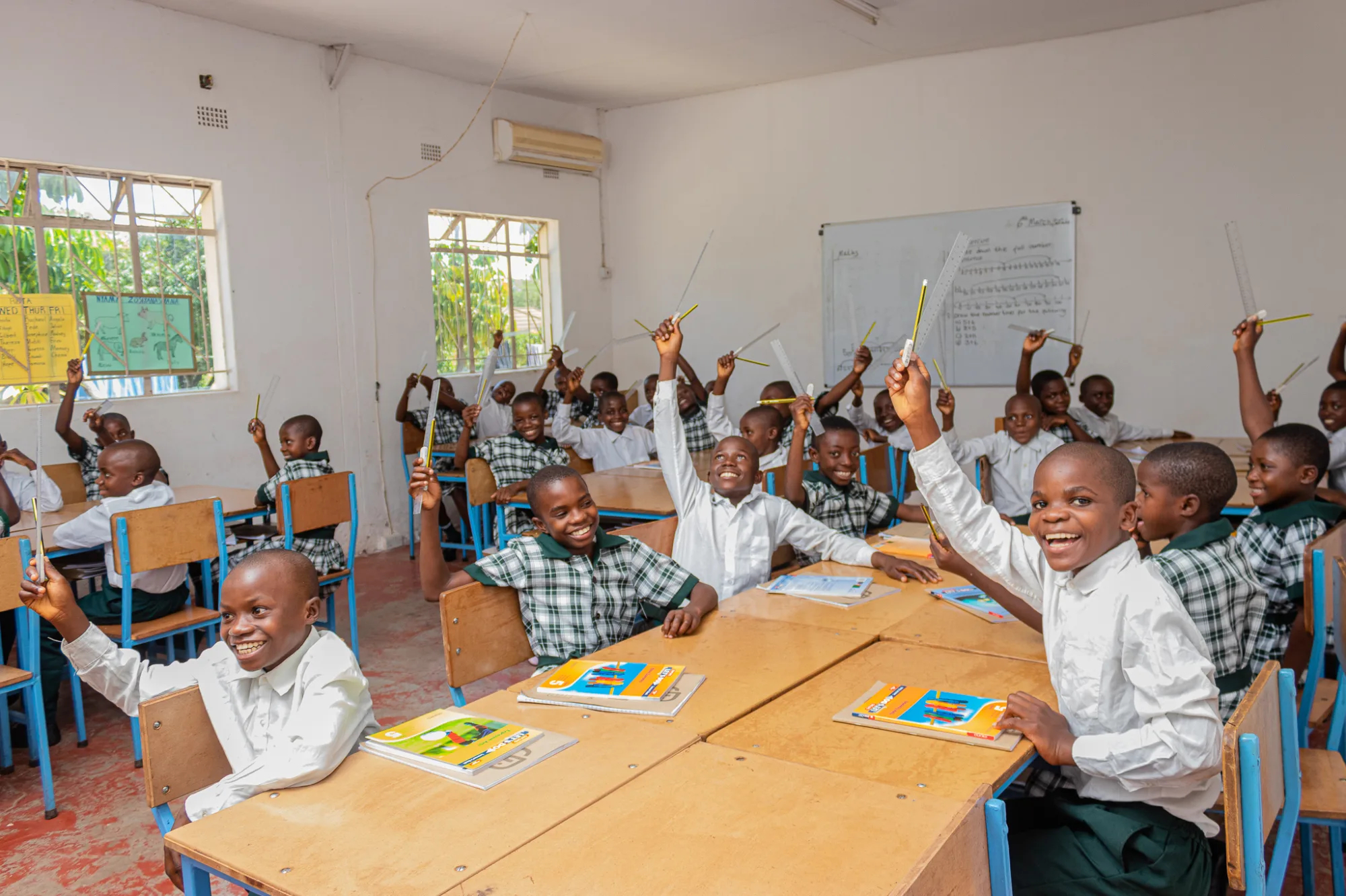 Children in the classroom at Pestalozzi Zambia