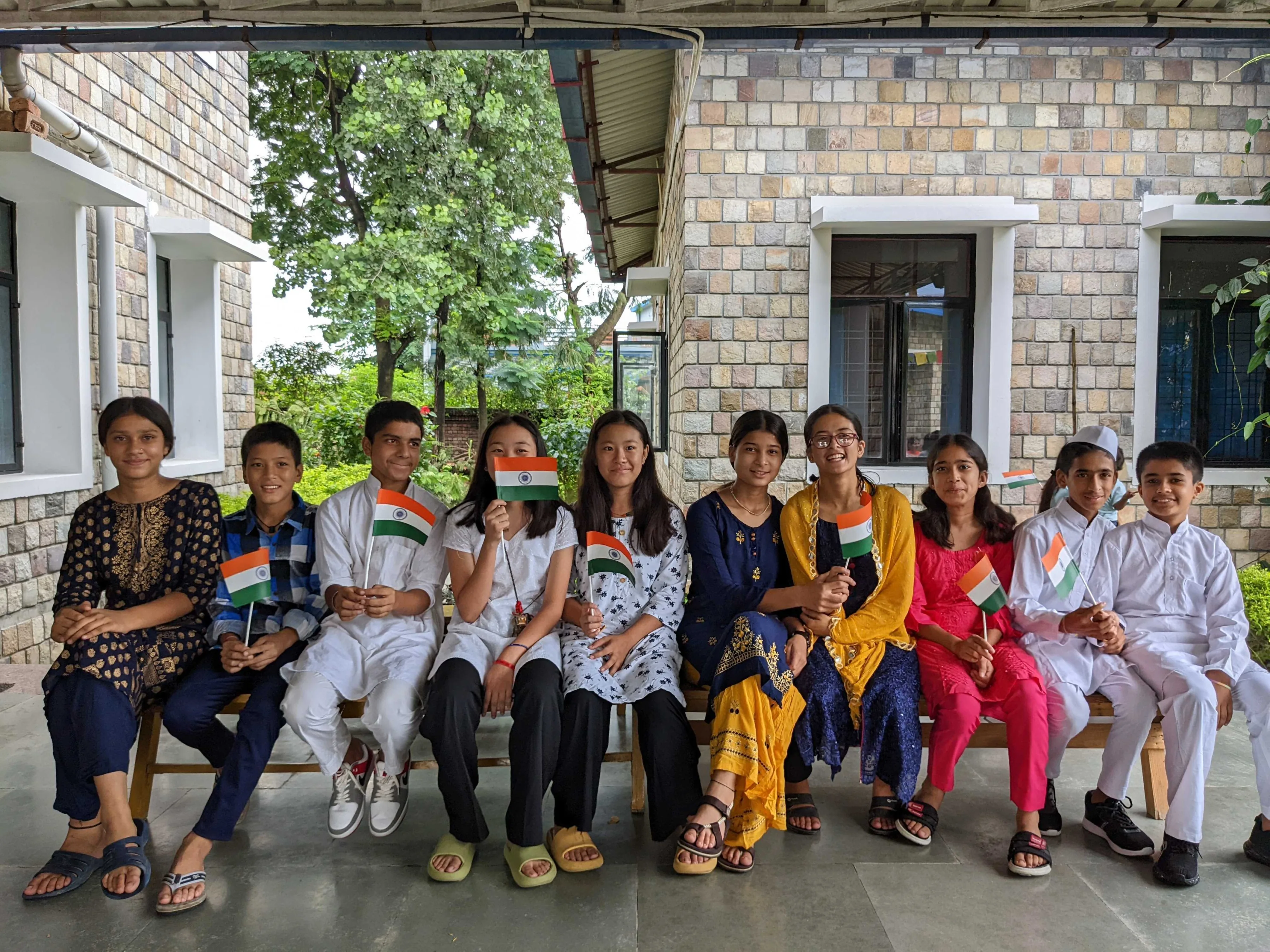 A group of Pestalozzi school children in India