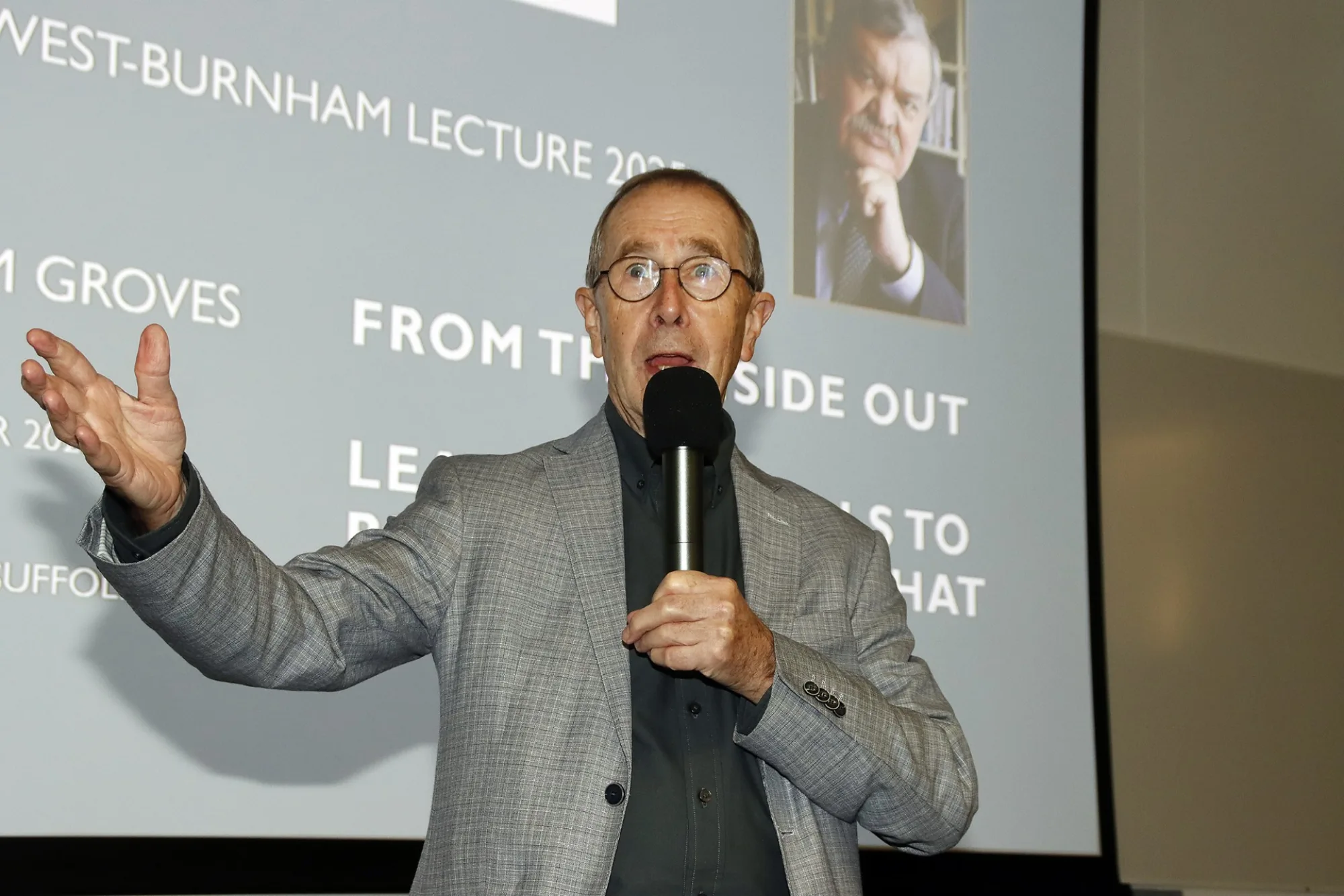 Image of Malcolm Groves from educational conference with Pestalozzi International