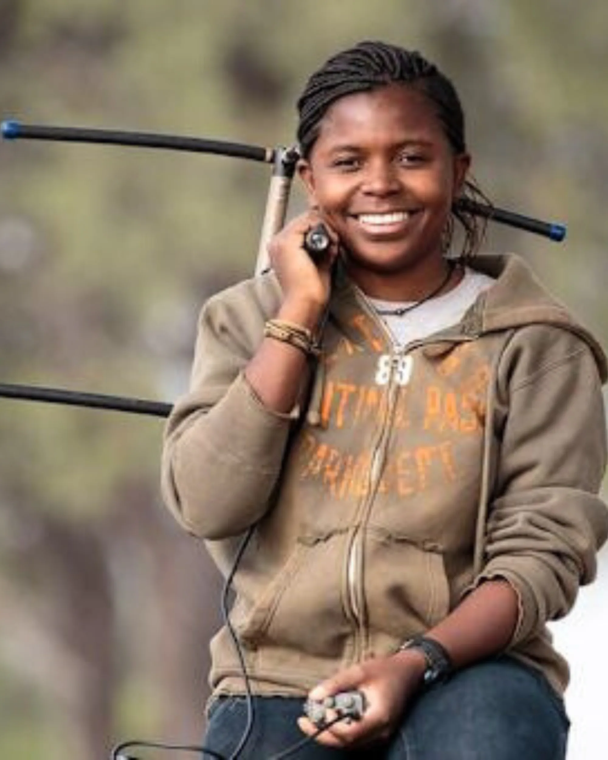 Female alumni in Zambia working in conservation.