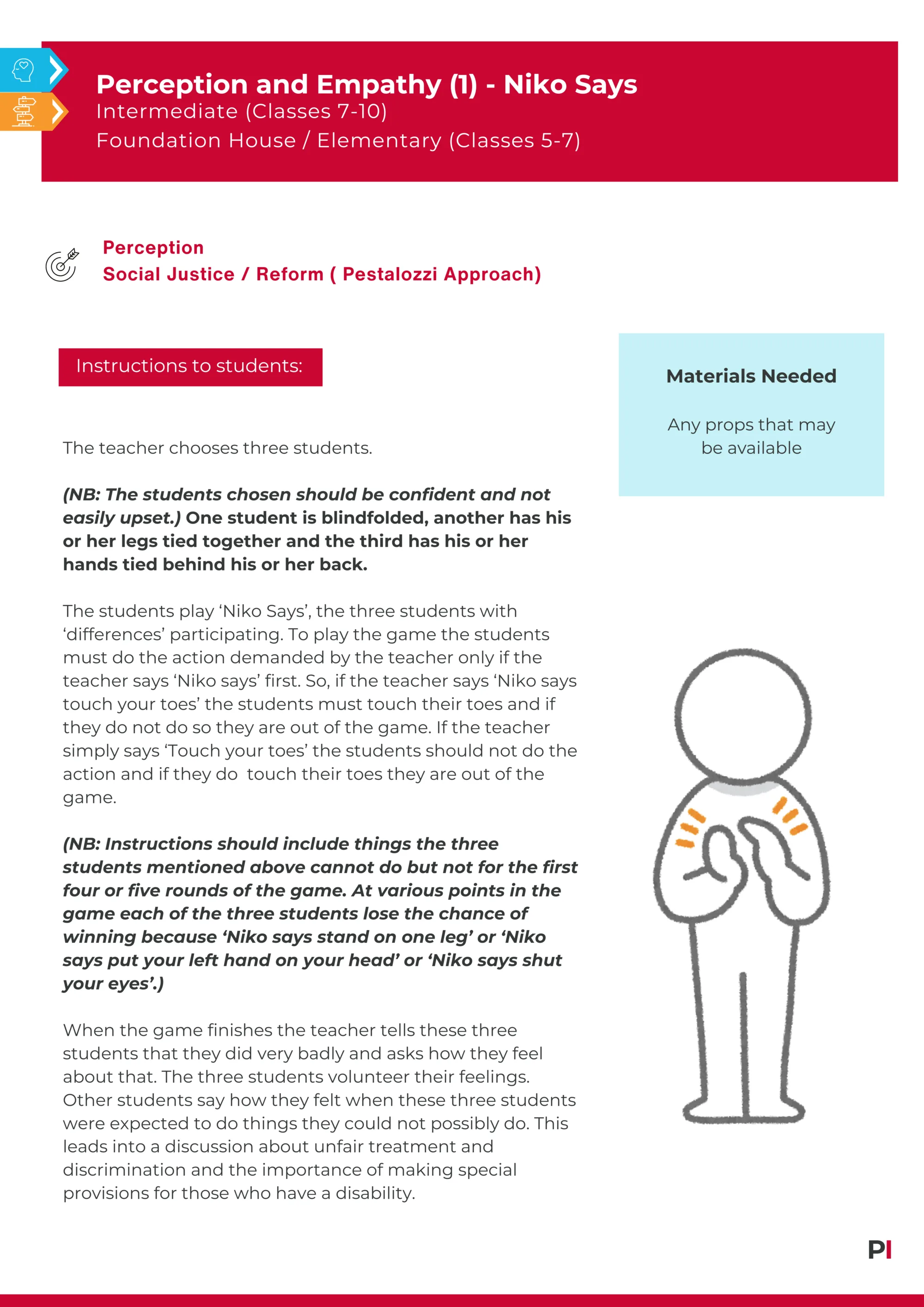 Perception and Empathy 1 Niko Says