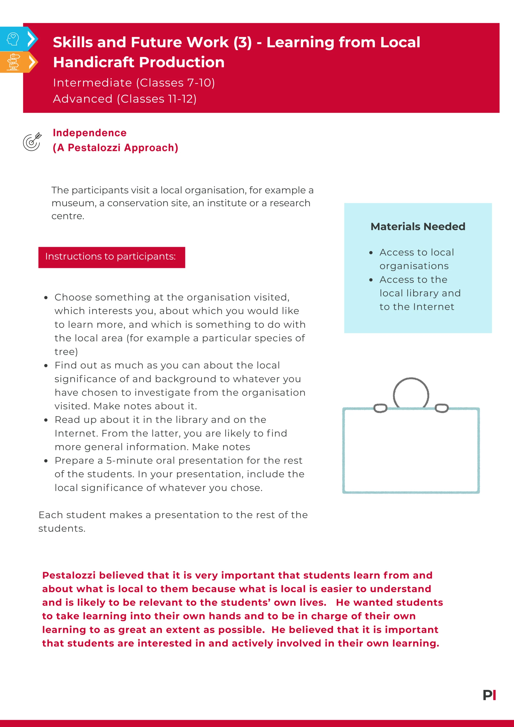 Skills and Future Work 3 Learning from Local Handicraft Production Updated October 2025