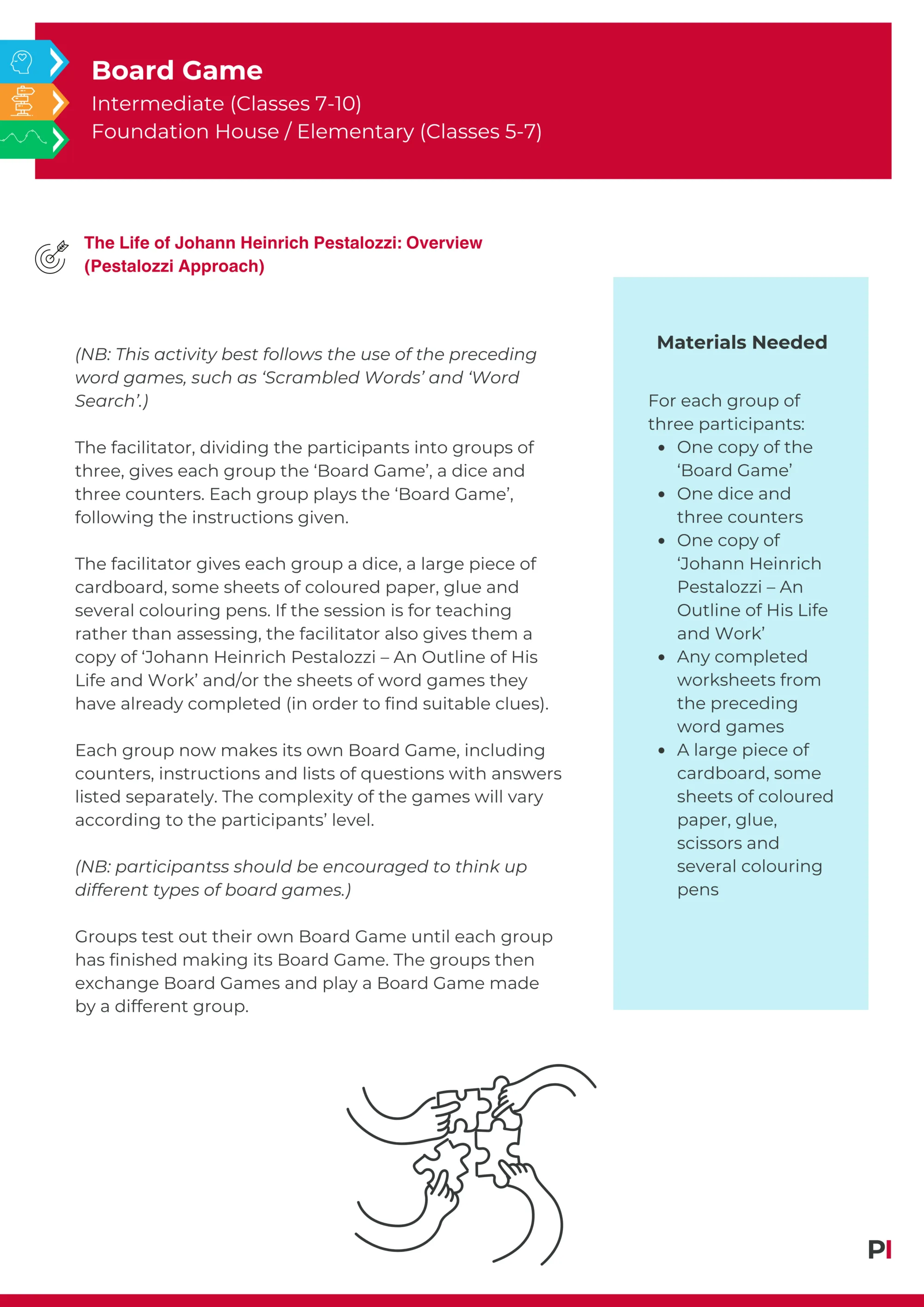 Image of teaching idea Board Game