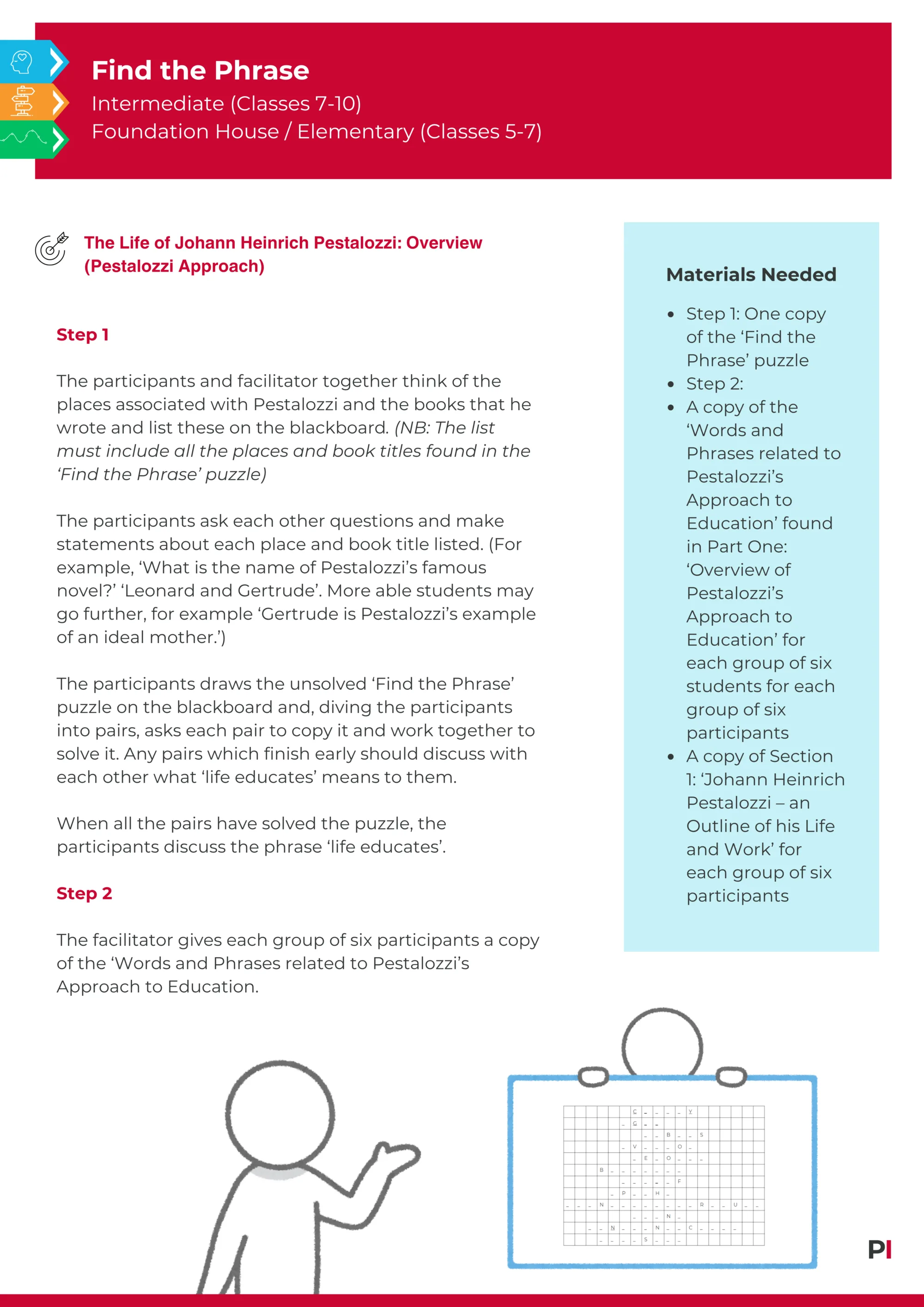 Image of teaching idea Find the Phrase
