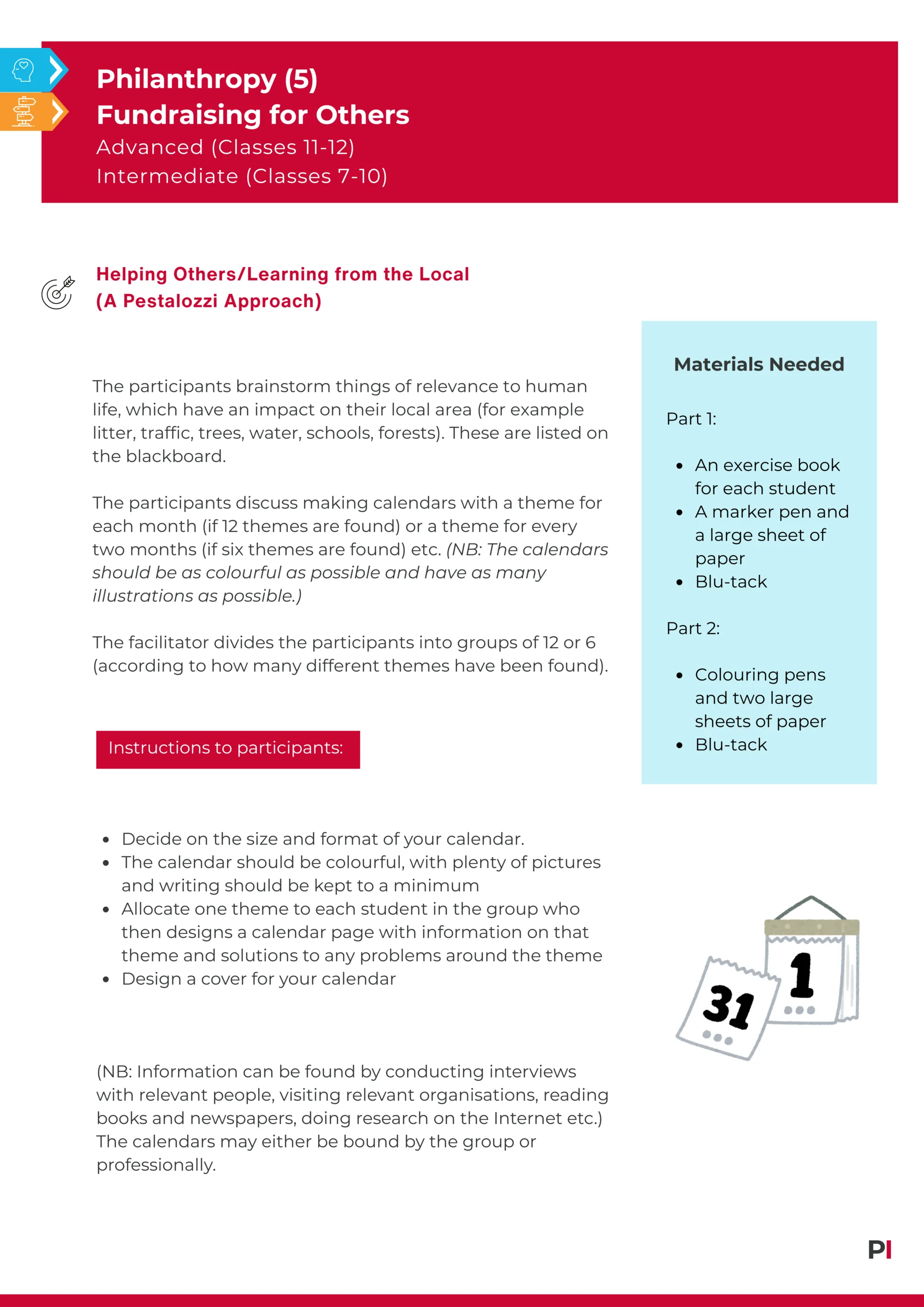 Image of teaching idea Philanthropy 5