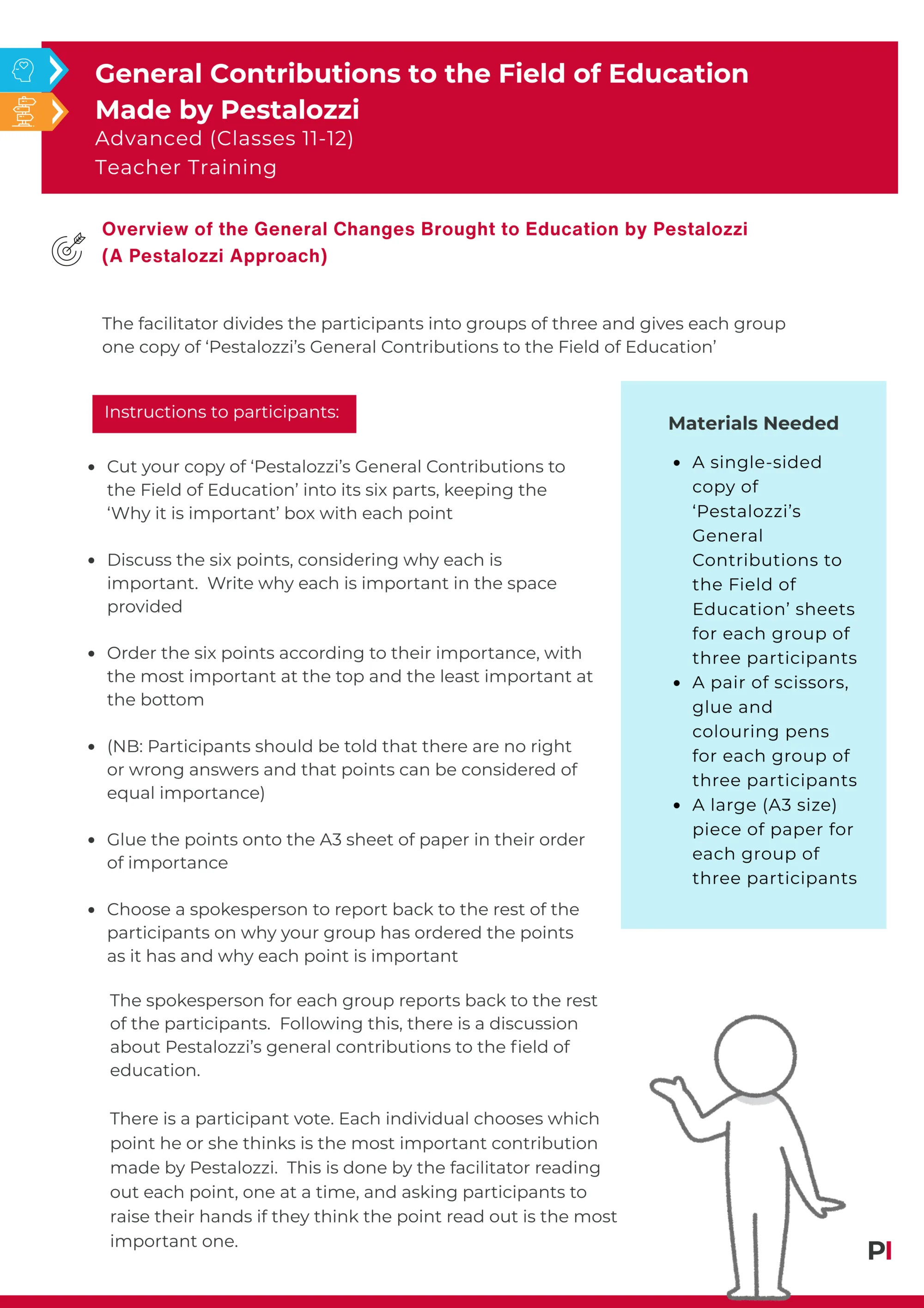 Image of teaching idea General Contributions to the Field of Education Made By Pestalozzi