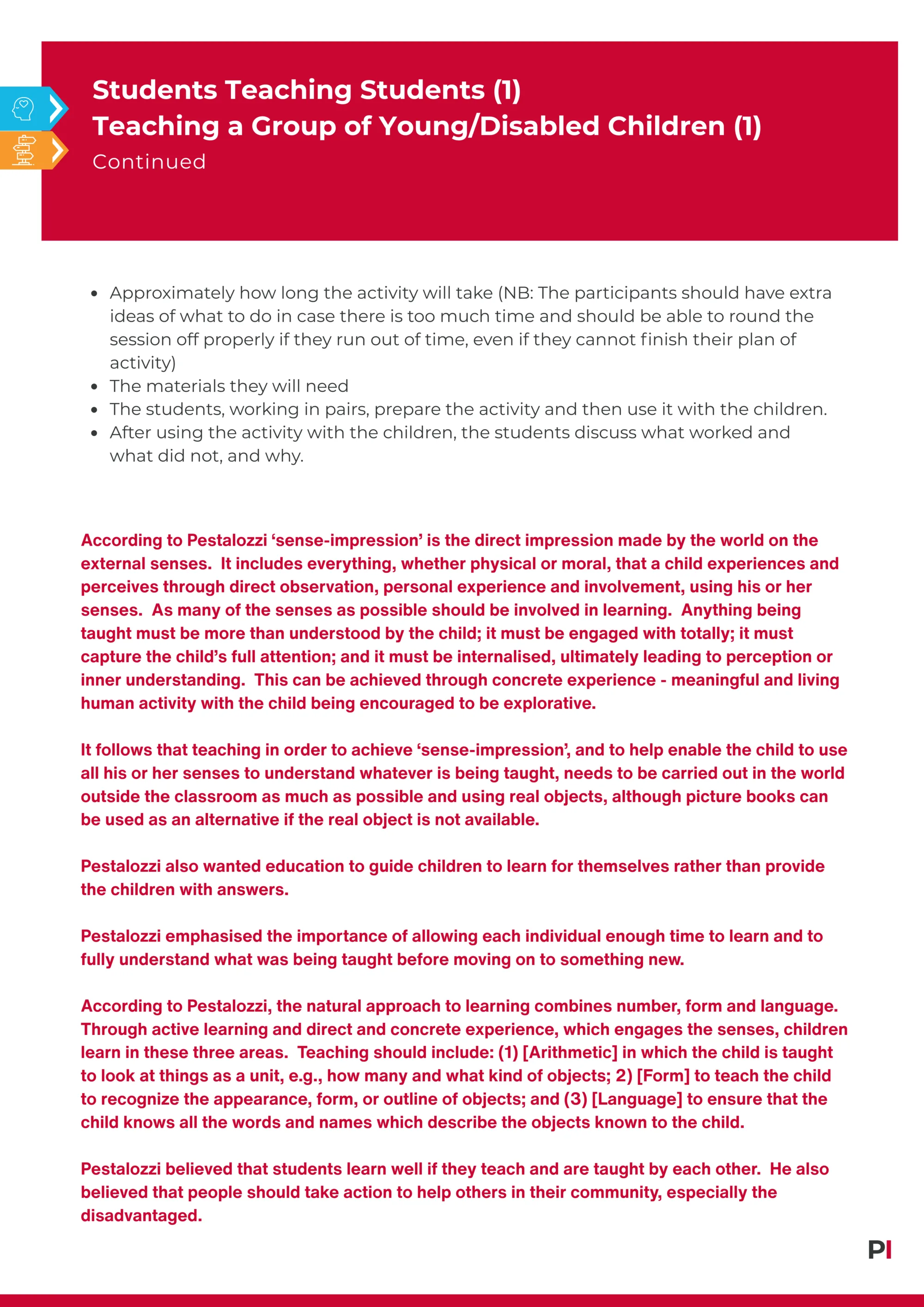 Students Teaching Students 1 Teaching a Group of Young Disabled Children 1 1