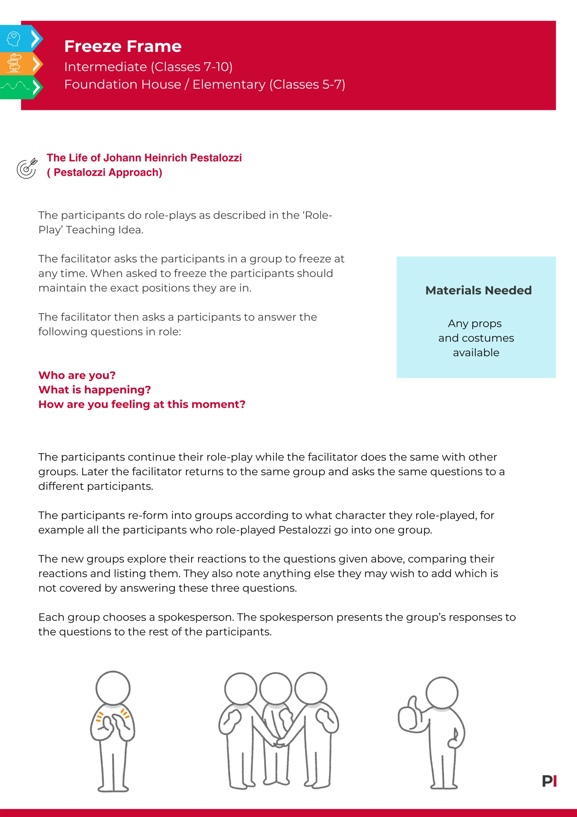 Image of teaching idea Freeze Frame