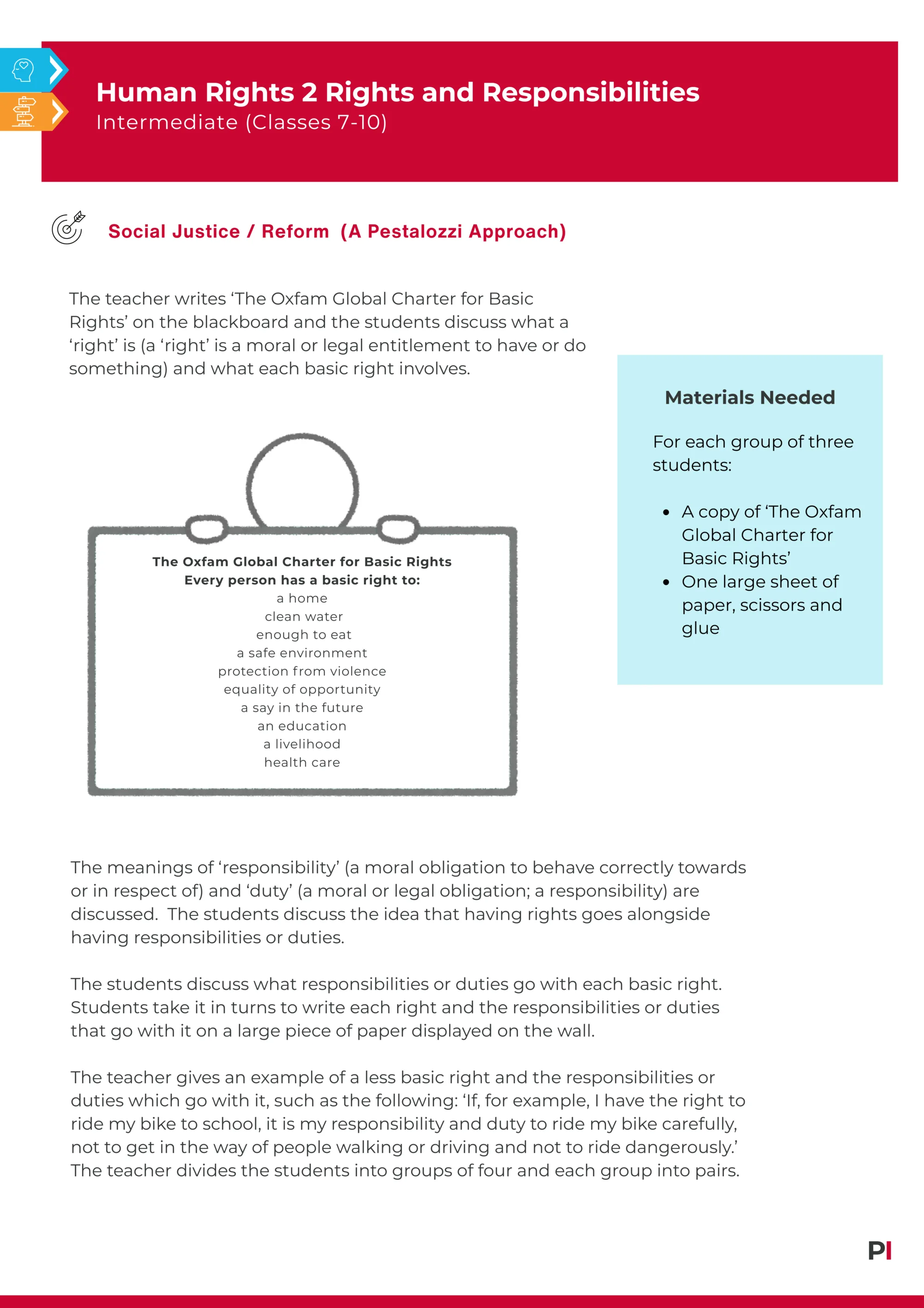 Image of Teaching idea -  Human Rights