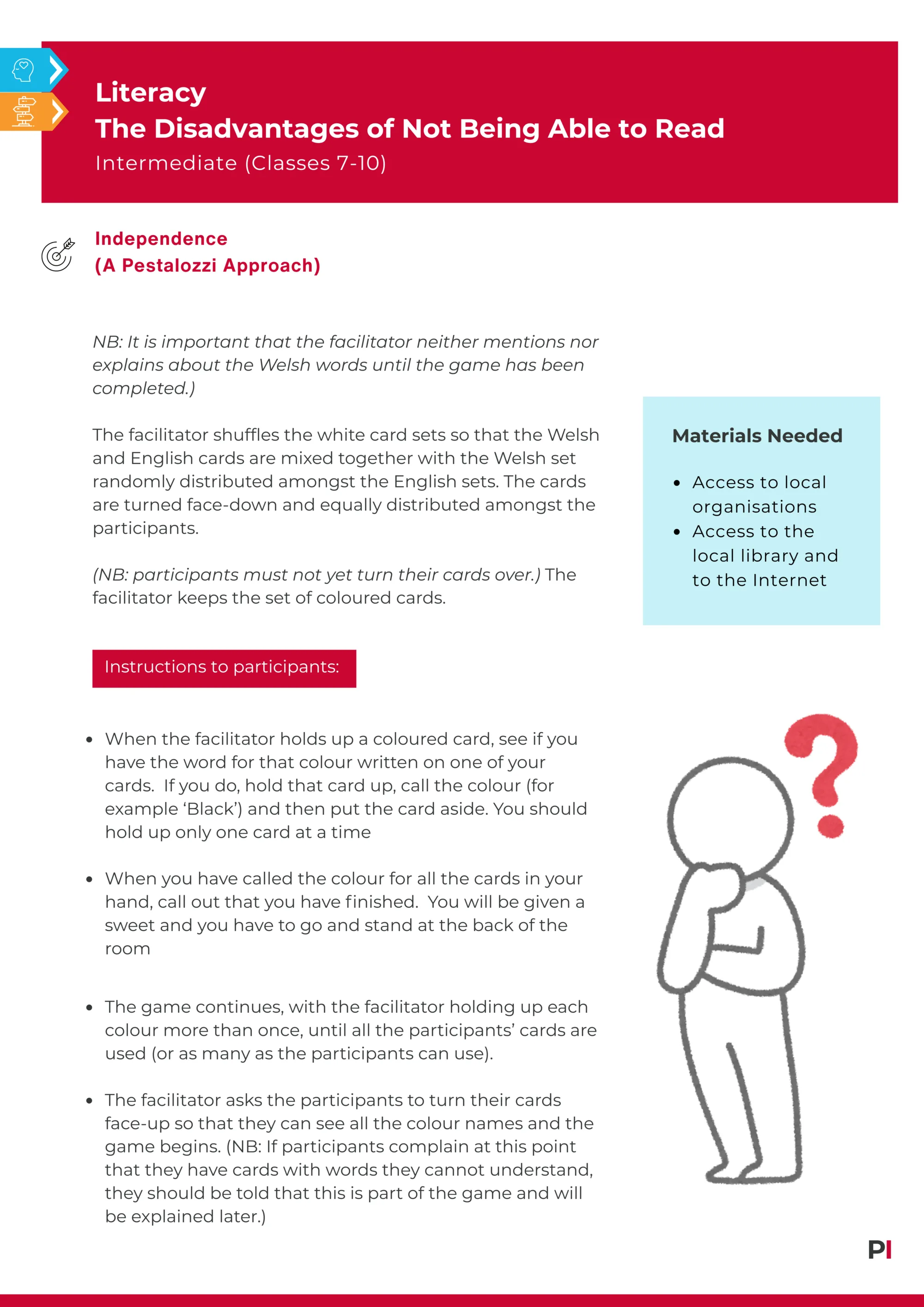 Teaching Idea image - Literacy the disadvantages of not being able to read