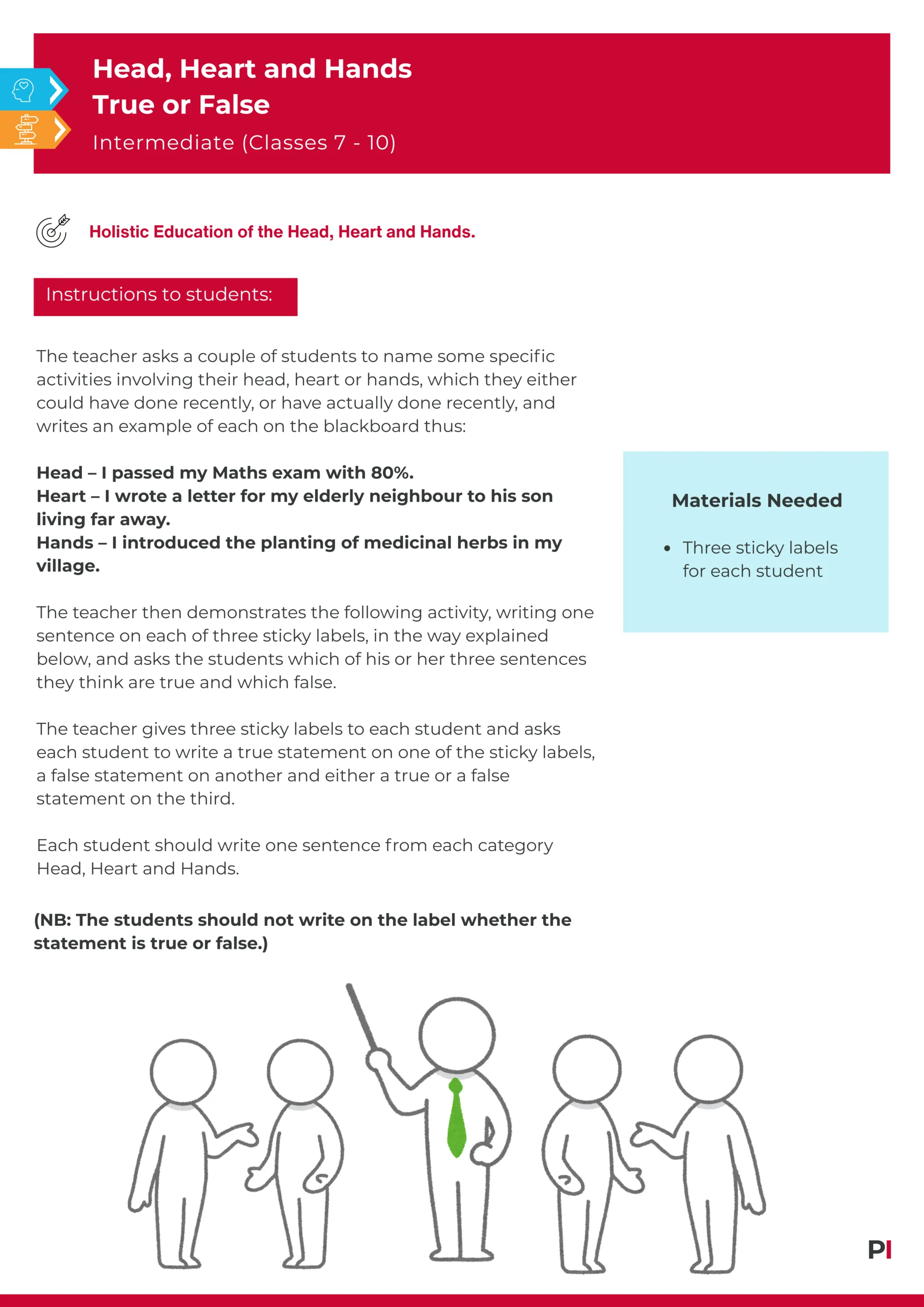 HHH True or False PDF